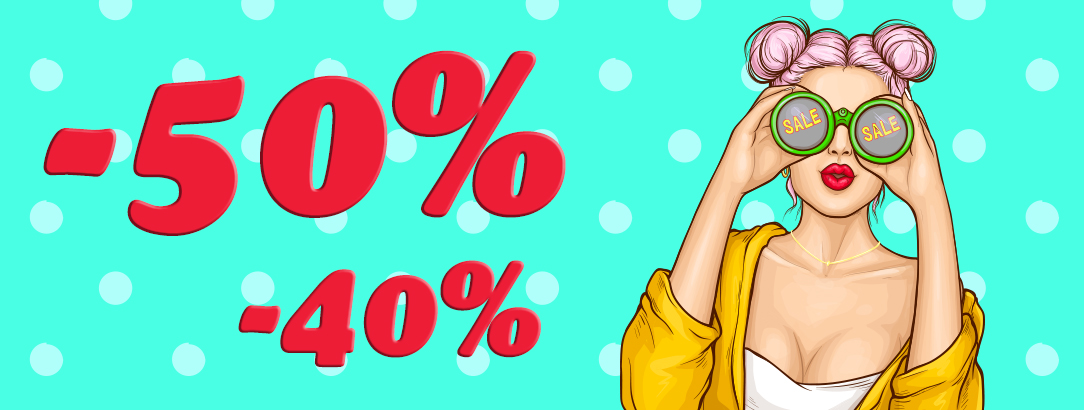 -50% та -40% на все*! // Чесні знижки і реально на все!**